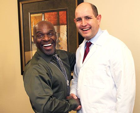 Dr. Rapoport with patient Willie